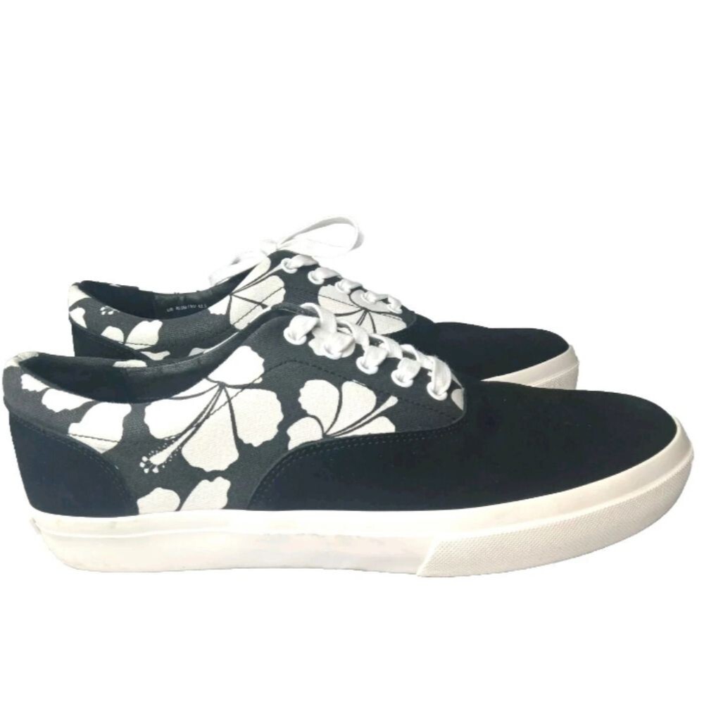 Greats Royale Sneakers Men's Size 10.5 Shoes Suede & Canvas Floral Retail $189